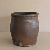 Antique Dark Brown Crock