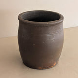 Antique Dark Brown Crock
