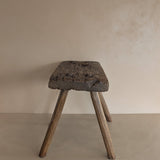 Antique European Primitive Wooden Stool