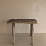 Antique European Primitive Wooden Stool