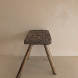 Antique European Primitive Wooden Stool