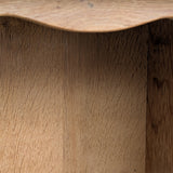 Vintage Danish Brutalist Henning Kjærnulf-Attributed Quartersawn White Oak Desk with Original Skeleton Key, Mortise and Tenon Detail and Lockable Back Cabinet