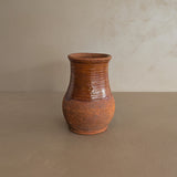 Small Terracotta Vase with Glazed Neck