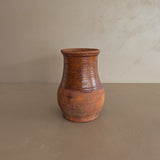 Small Terracotta Vase with Glazed Neck