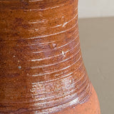 Small Terracotta Vase with Glazed Neck