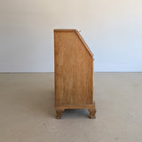 Vintage Midcentury Danish Henning Kjærnulf-Style White Oak Drop Top Slant Front Secretary Desk