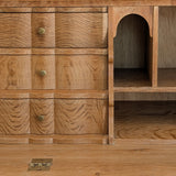 Vintage Midcentury Danish Henning Kjærnulf-Style White Oak Drop Top Slant Front Secretary Desk