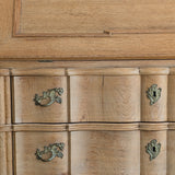 Vintage Midcentury Danish Henning Kjærnulf-Style White Oak Drop Top Slant Front Secretary Desk