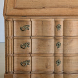Vintage Midcentury Danish Henning Kjærnulf-Style White Oak Drop Top Slant Front Secretary Desk