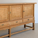 Vintage Midcentury Danish Henning Kjærnulf White Oak Sideboard with Keys