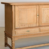 Vintage Midcentury Danish Henning Kjærnulf White Oak Sideboard with Keys