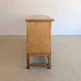Vintage Midcentury Danish Henning Kjærnulf White Oak Sideboard with Keys