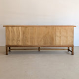 Vintage Midcentury Danish Henning Kjærnulf White Oak Sideboard with Keys