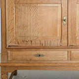 Vintage Midcentury Danish Henning Kjærnulf White Oak Sideboard with Keys