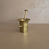 Vintage Brass Pharmacy Mortar and Pestle