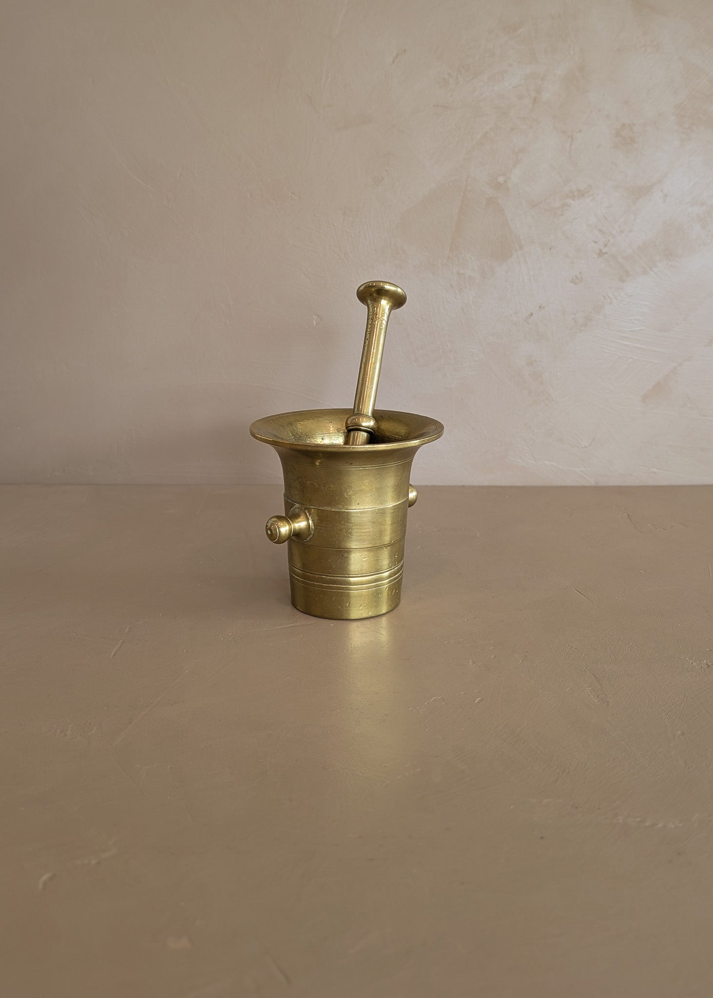 Vintage Brass Pharmacy Mortar and Pestle