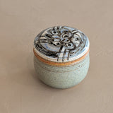 Petite Blue Organic Design Studio Pottery Lidded Trinket Vessel