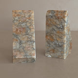 Pair of Vintage Italian Colored Alabaster Bookends