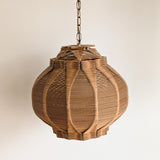 Vintage Geometric Tramp Art Popsicle Swag Pendant with Dimmer