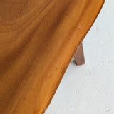 Pair of Vintage Handmade Wooden Freeform Biomorphic Side Tables
