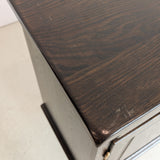 Vintage Dark Danish Oak Hundstrup Møbelfabrik Henning Kjærnulf-Style Sideboard with Skeleton Key
