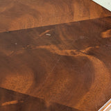 Vintage Wooden Side Accent Table with Cutout Scalloped Apron