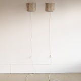 Pair of Vintage Swedish Crocheted Plug-In Wall Sconces