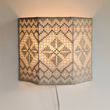Pair of Vintage Swedish Crocheted Plug-In Wall Sconces