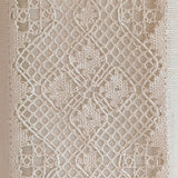 Pair of Vintage Swedish Crocheted and Fabric Plug-In Wall Sconces
