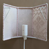 Pair of Vintage Swedish Crocheted Plug-In Wall Sconces