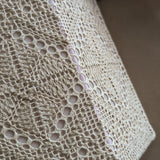 Pair of Vintage Swedish Crocheted Plug-In Wall Sconces