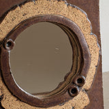 Petite Studio Pottery Neutral Brutalist Wall Mirror