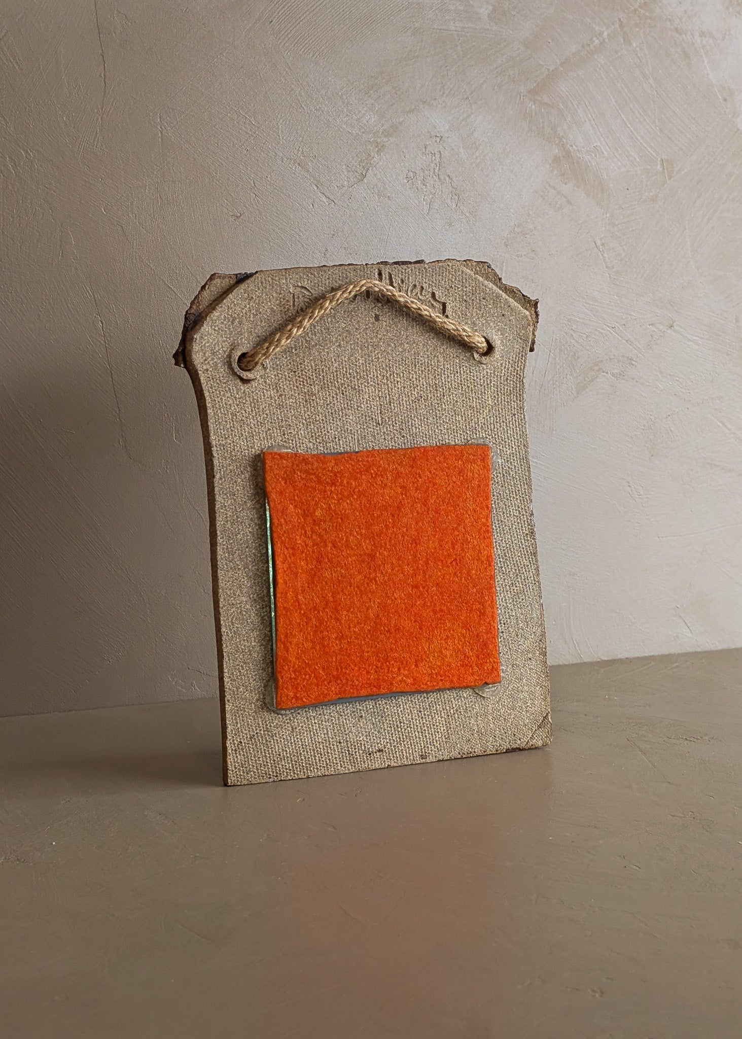 Petite Studio Pottery Neutral Brutalist Wall Mirror