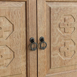 Pair of Vintage Danish Henning Kjærnulf-Attributed Quartersawn White Oak Cabinets with Adjustable Shelves