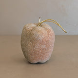 Vintage Beaded Red and Green Apple Christmas Holiday Ornament