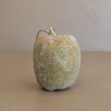 Vintage Beaded Red and Green Apple Christmas Holiday Ornament