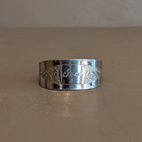 Vintage Silver Tone Metal Bracelet with 'Grace' Engraving