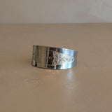 Vintage Silver Tone Metal Bracelet with 'Grace' Engraving