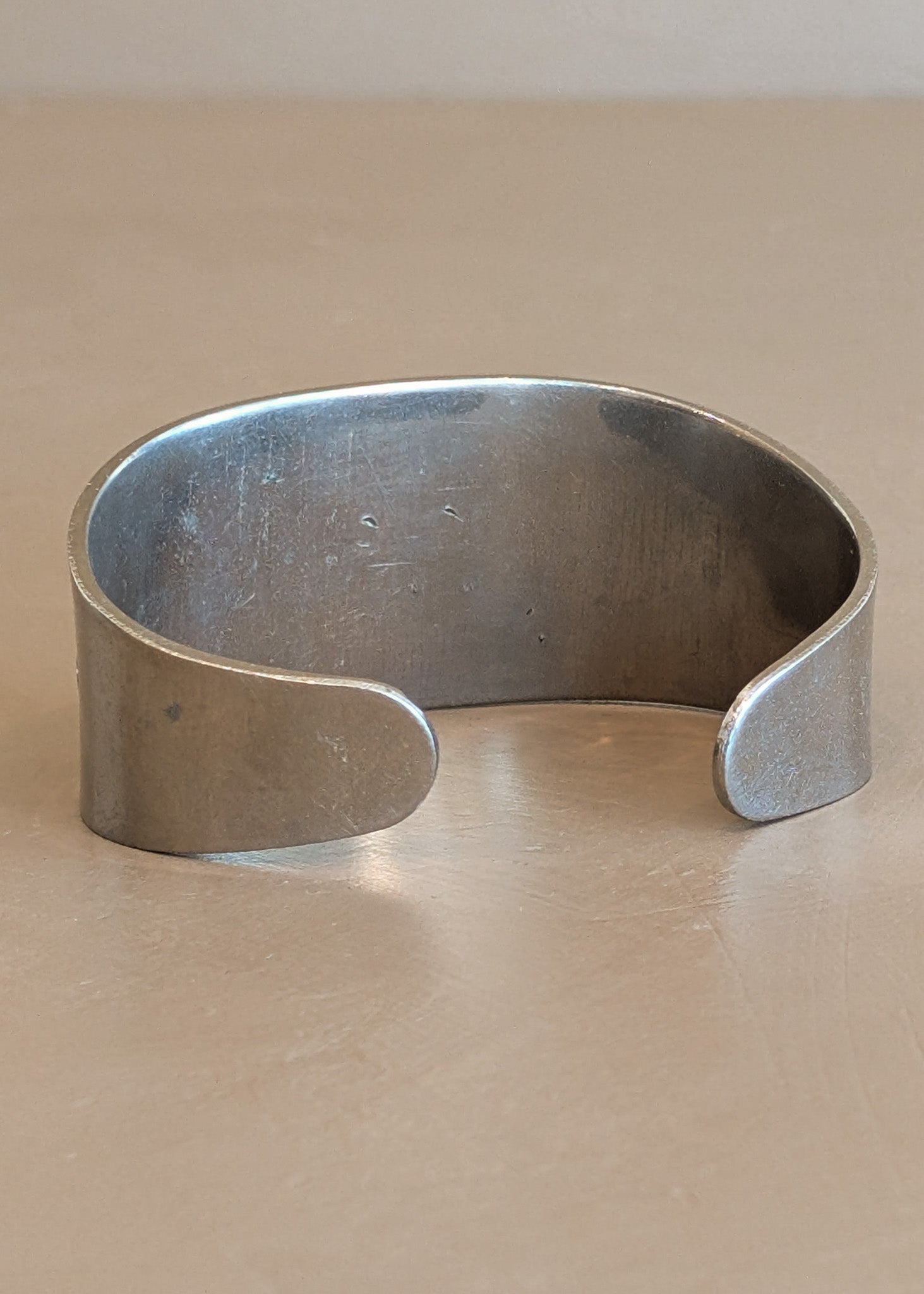 Vintage Silver Tone Metal Bracelet with 'Grace' Engraving