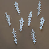 Set of 8 Vintage Crocheted White Icicle Christmas Holiday Ornaments