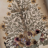 Late 1800s Antique "Flowers of the Holy Land" Pressed Flower Herbarium Book from 1871
