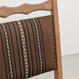 Set of 8 Vintage Danish Henning Kjærnulf-Attributed White Oak Dining Chairs with Original Brown Upholstery