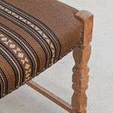 Set of 8 Vintage Danish Henning Kjærnulf-Attributed White Oak Dining Chairs with Original Brown Upholstery