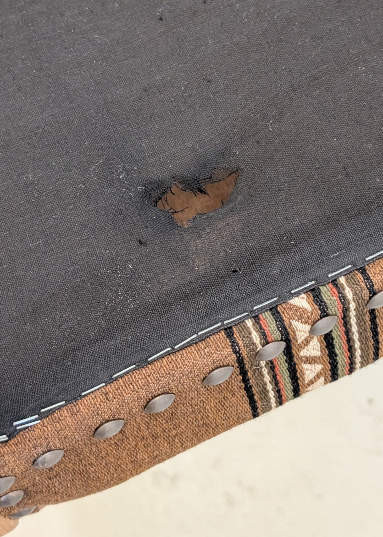 Set of 8 Vintage Danish Henning Kjærnulf-Attributed White Oak Dining Chairs with Original Brown Upholstery