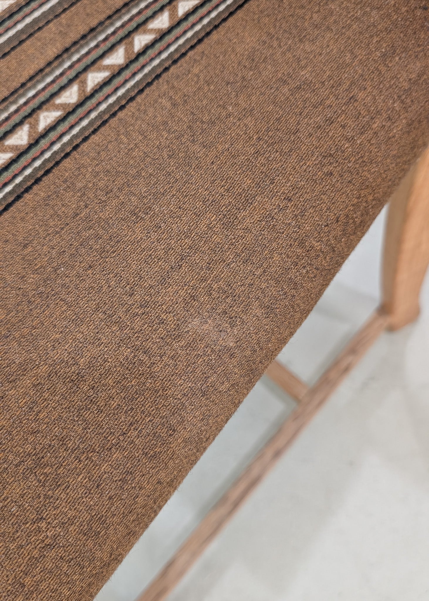 Set of 8 Vintage Danish Henning Kjærnulf-Attributed White Oak Dining Chairs with Original Brown Upholstery