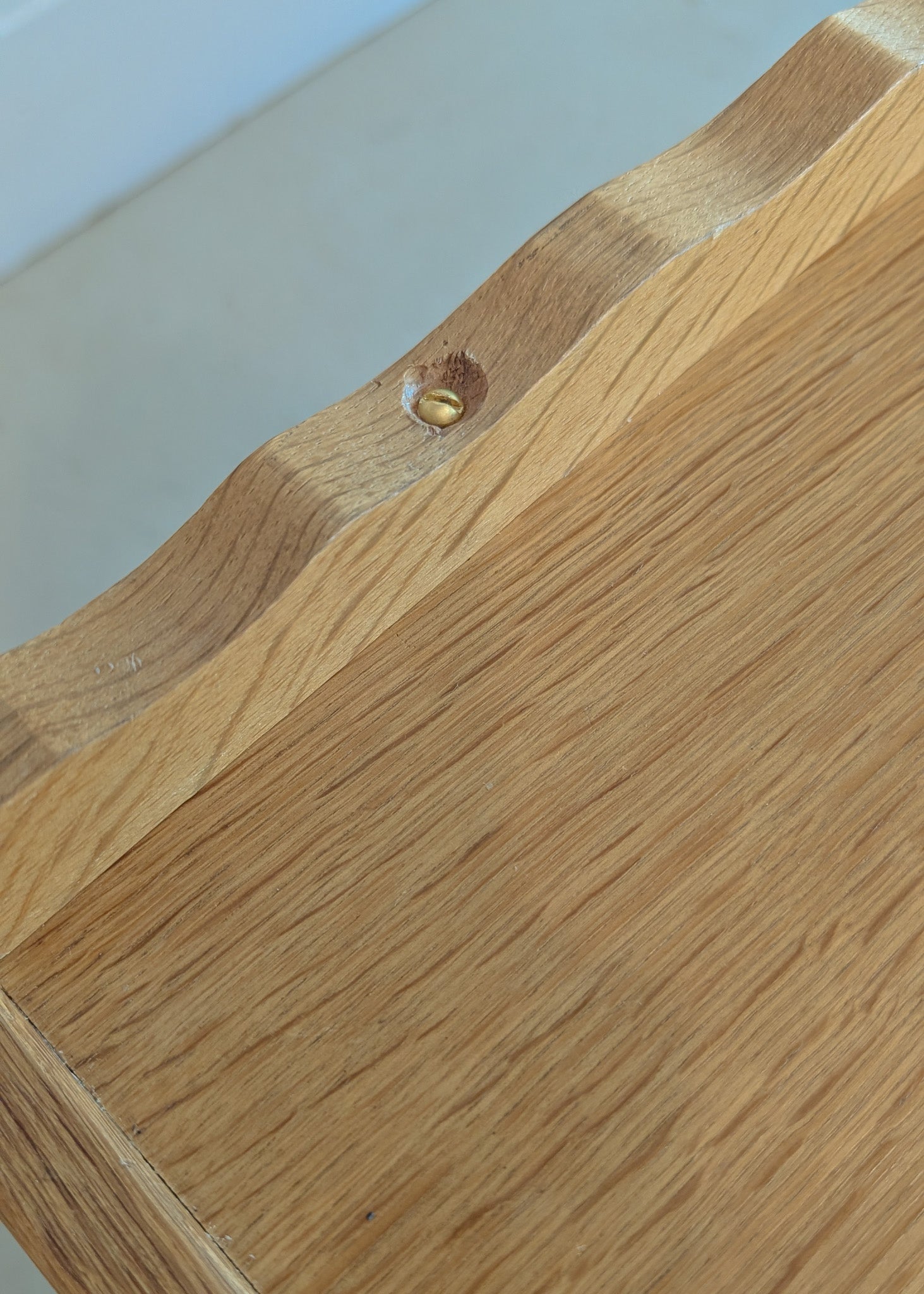 Pair of Vintage Danish Henning Kjærnulf-Attributed Quartsawn White Oak Cabinets/Large Nightstands with Wavy Trim