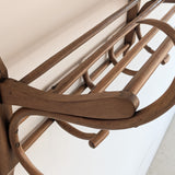 Large Antique Thonet-Style Bentwood Coat Rack with Top Rack