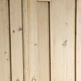 Antique European Light Pine Cabinet with Hand-Carved Detailing and Bottom Drawer