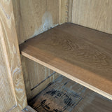 Vintage Midcentury French Charles Dudouyt-Style Cerused Oak Sideboard with Copper Pulls