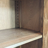 Vintage Midcentury French Charles Dudouyt-Style Cerused Oak Sideboard with Copper Pulls